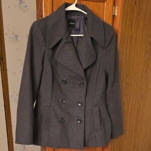 Rampage Charcoal Pea Coat for Women